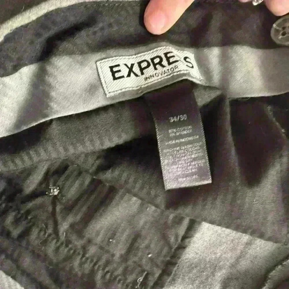 Express Men’s Innovator Dress Pants Grey 34/30 - Picture 2 of 4